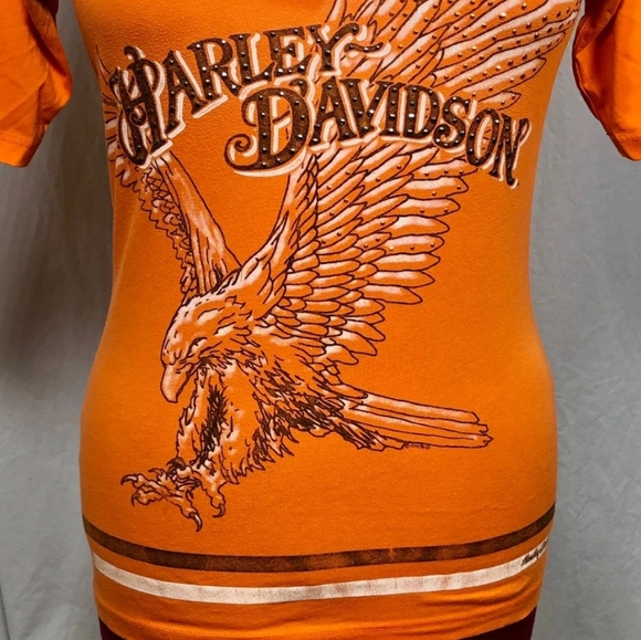 Harley-Davidson Orange Eagle Tee - Picture 7 of 10